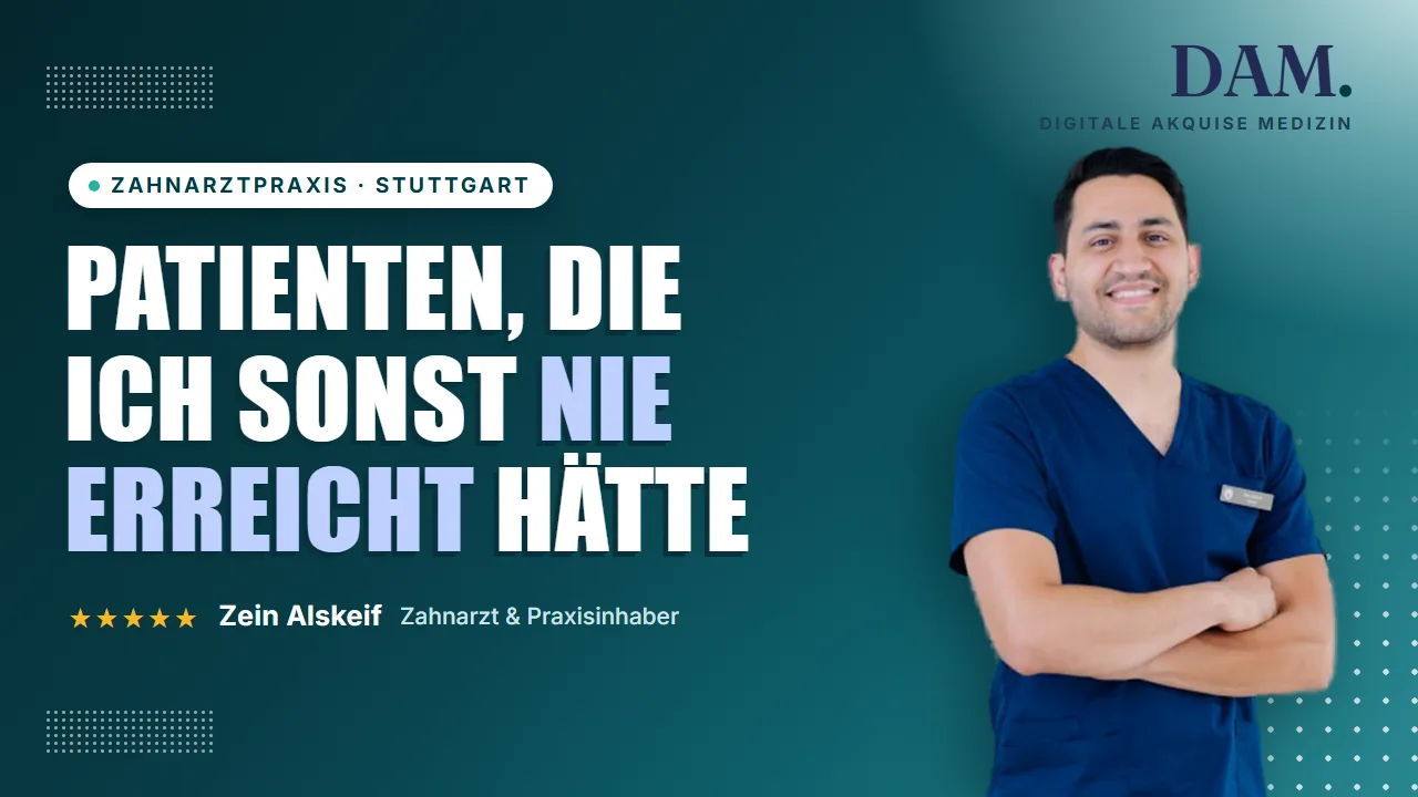 Video-Referenz Zahnarzt Zein Alskeif: Patienten, die ich sonst nie erreicht hätte
