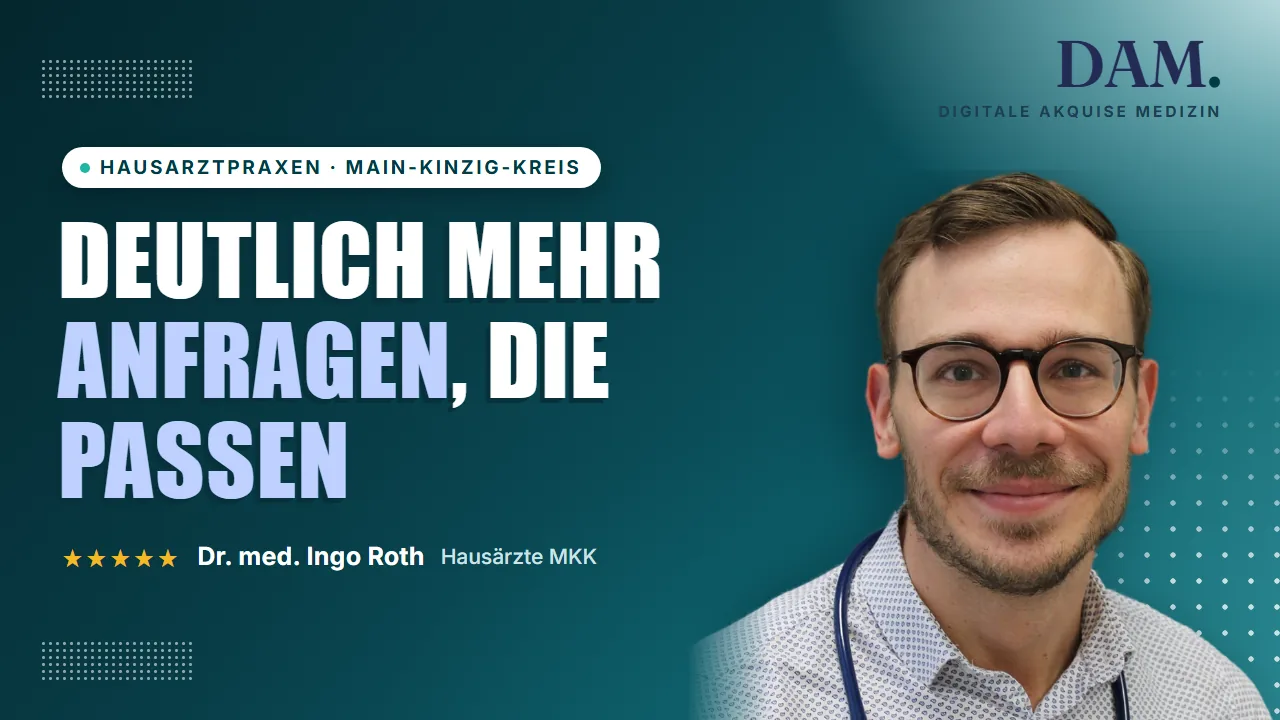 Video-Referenz Dr. med. Ingo Roth, Hausärzte MKK: Deutlich mehr Anfragen, die passen